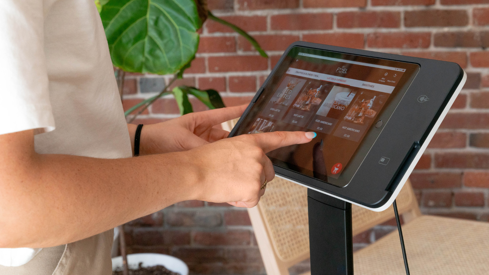 Diner Ordering With A Craver Kiosk