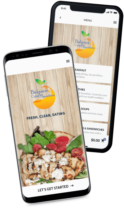 Balance Cafe' online ordering mobile app Balance Cafe' online ordering mobile app